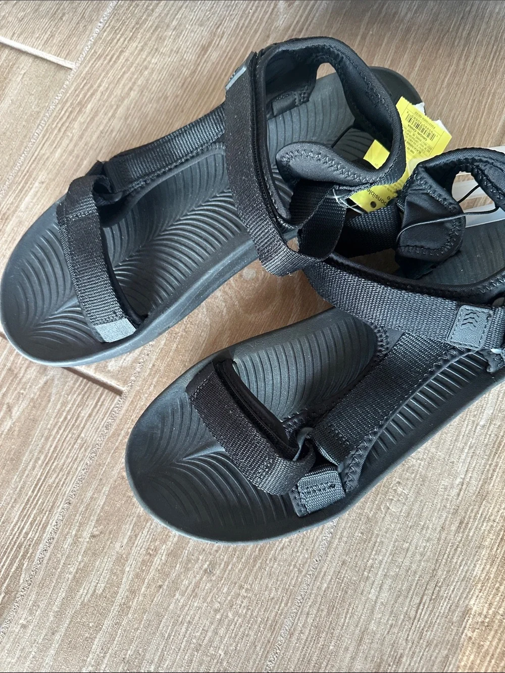 Target Black Adjustable Outdoor Sport Sandals NWT